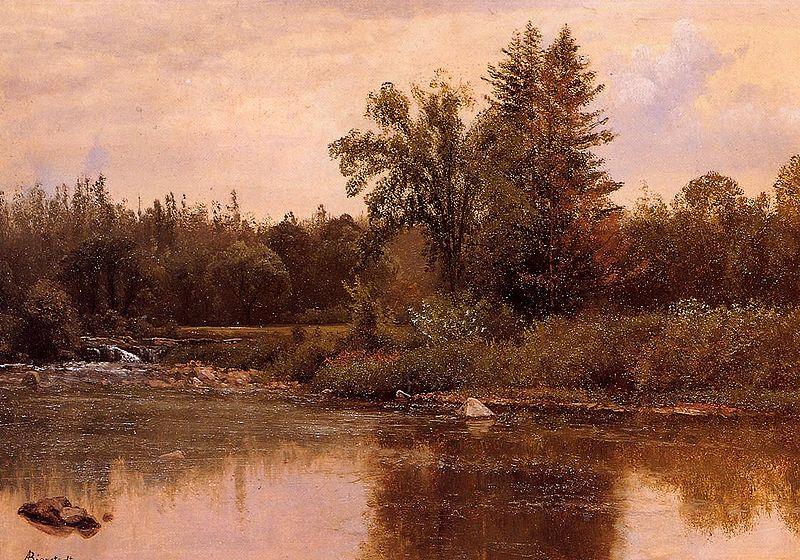 Albert Bierstadt Landscape, New Hampshire oil painting image